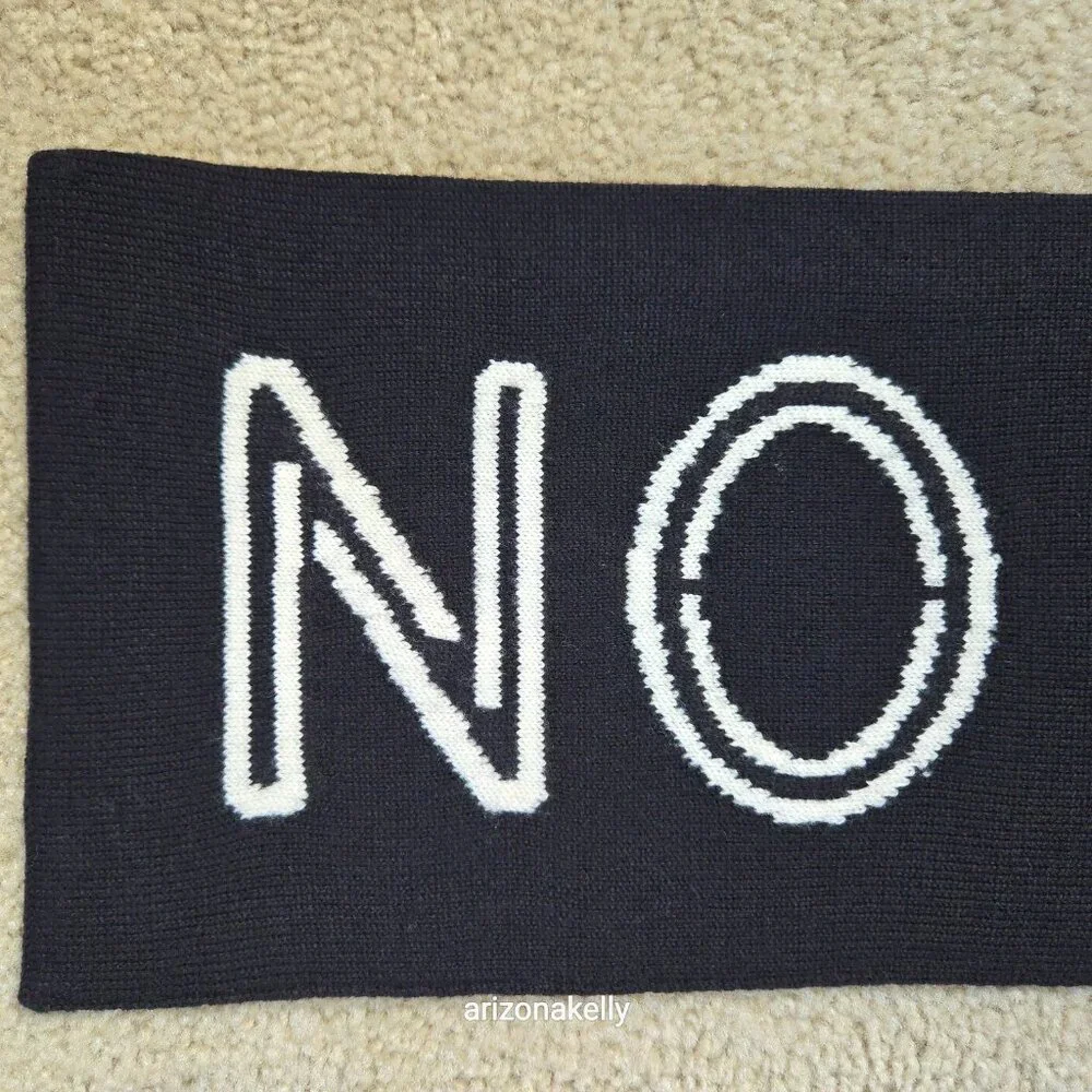 RARE kate spade NO SLEEP TILL BROOKLYN Wool Knit Scarf Beastie Boys Collectible